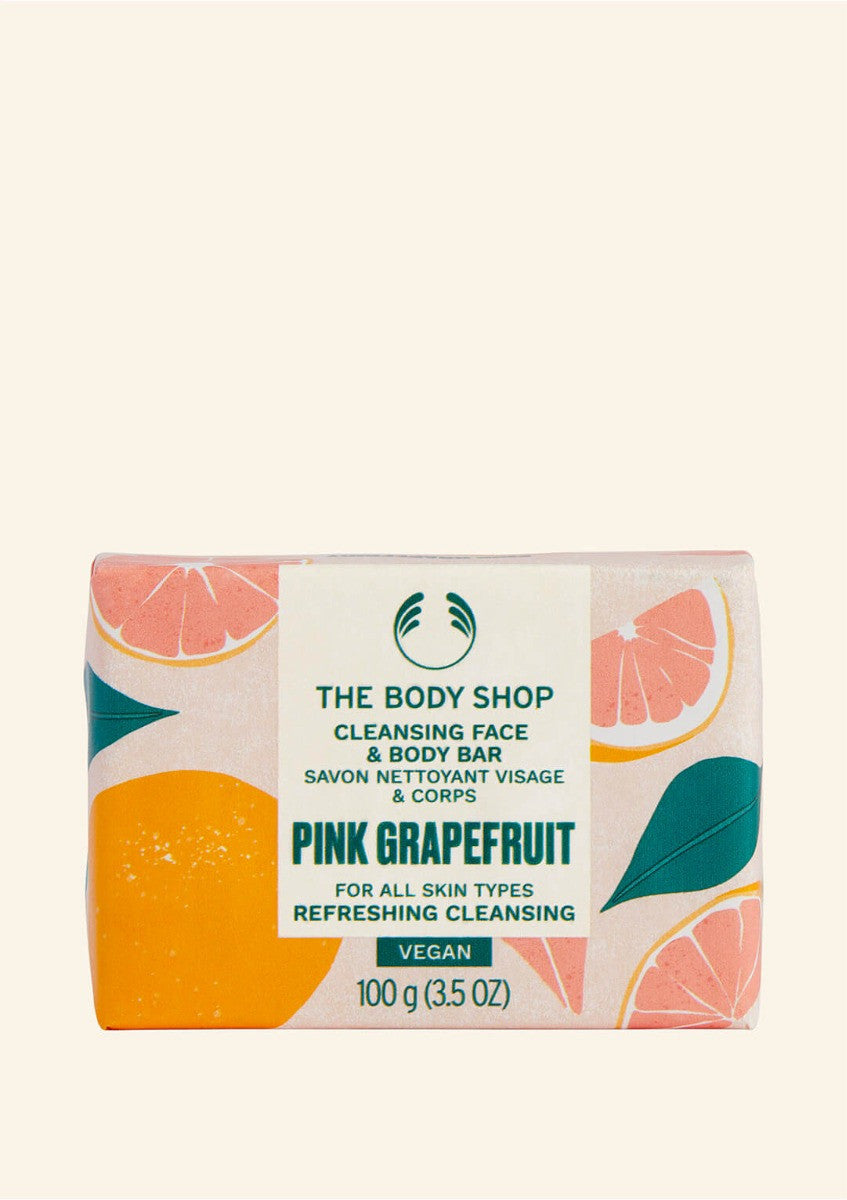 PINK GRAPEFRUIT CLEANSING FACE & BODY BAR