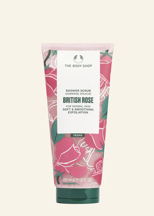 SHOWER SCRUB BRITISH ROSE