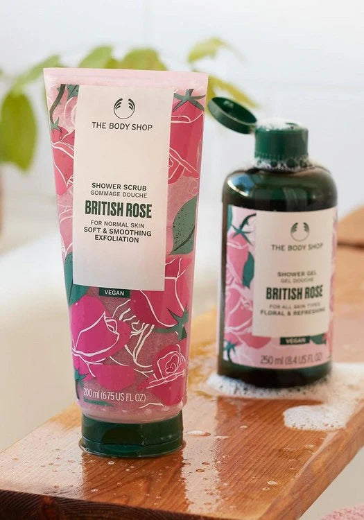 SHOWER SCRUB BRITISH ROSE